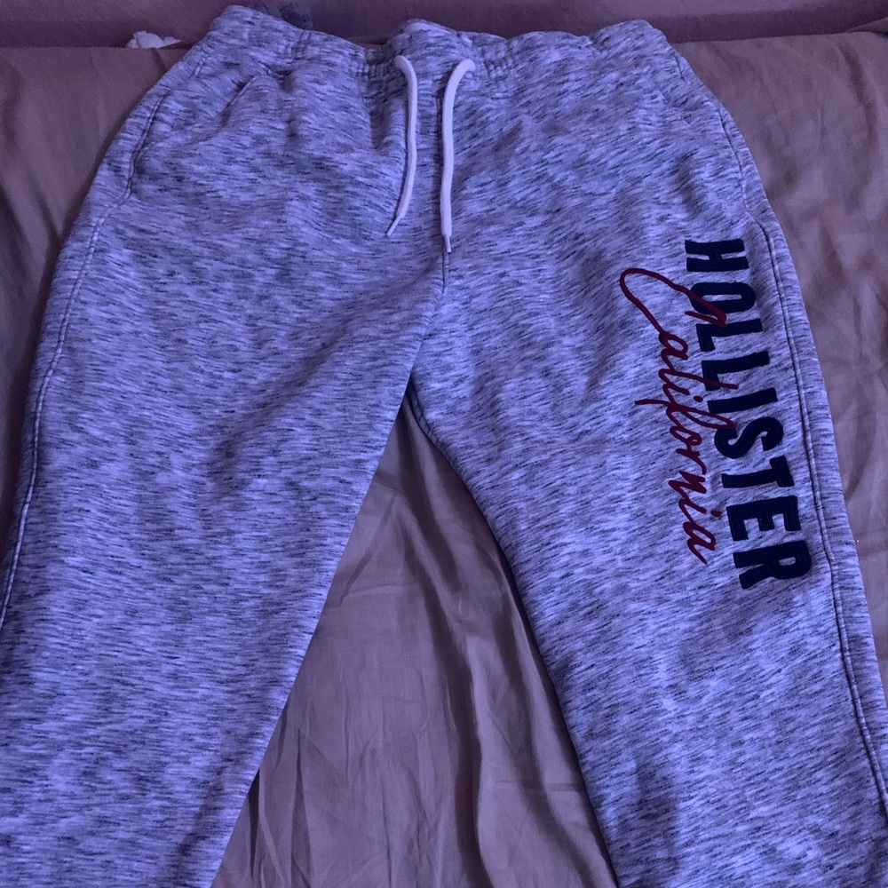 Grey Hollister Sweatpants Mens Large